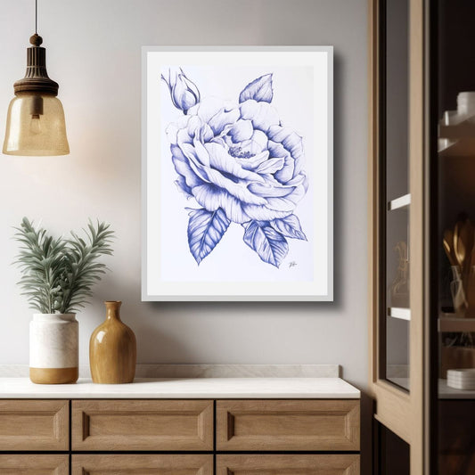 Peonie in blue